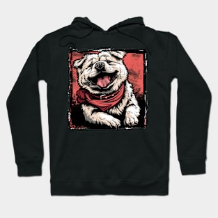 Retro Art Chow Chow Dog Lover Hoodie